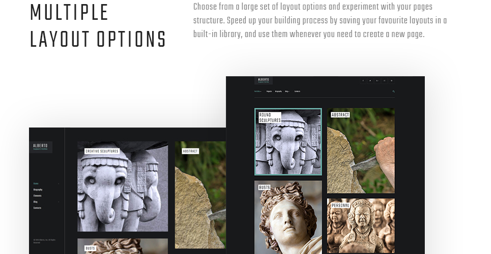тема wordpress alberto