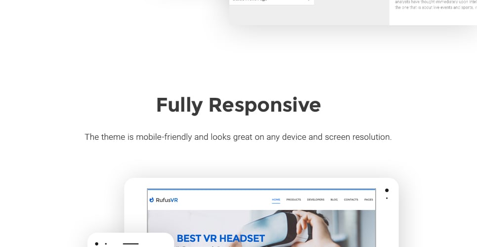 vr startup отзывчивая тема wordpress