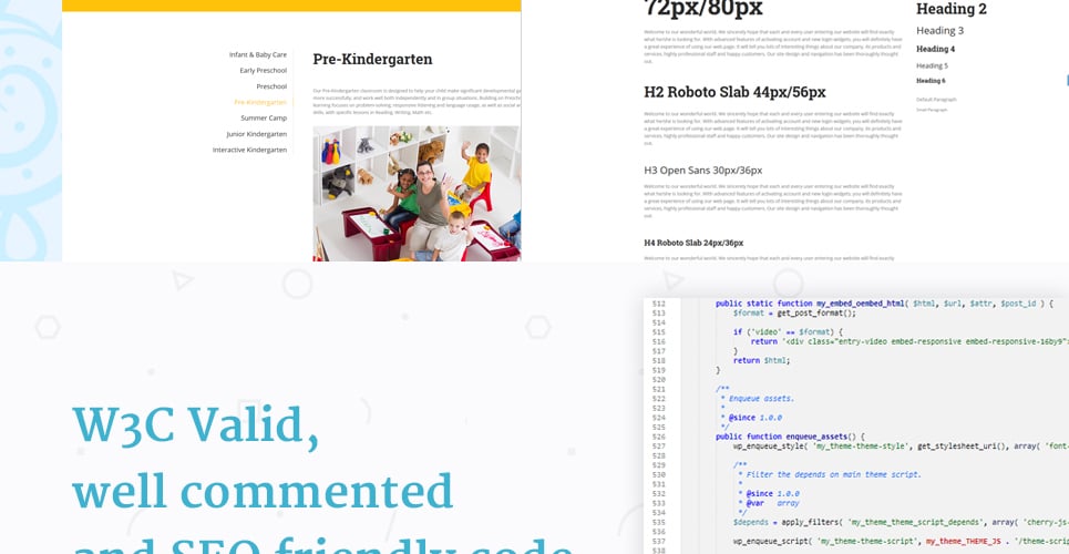 дошкольное образование html bootstrap шаблон сайта