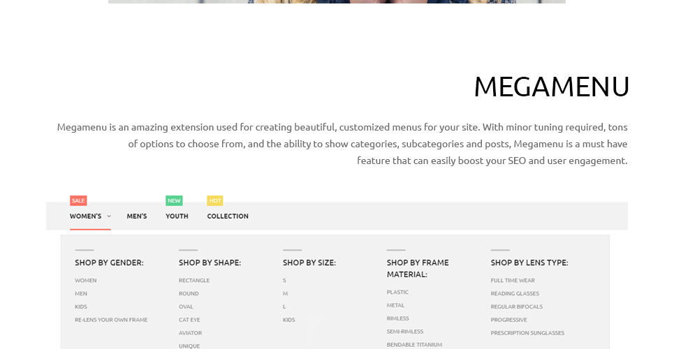 glassonic magento тема
