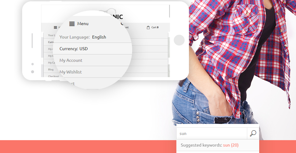 glassonic magento тема