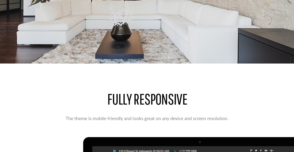 small hotel responsive wordpress theme