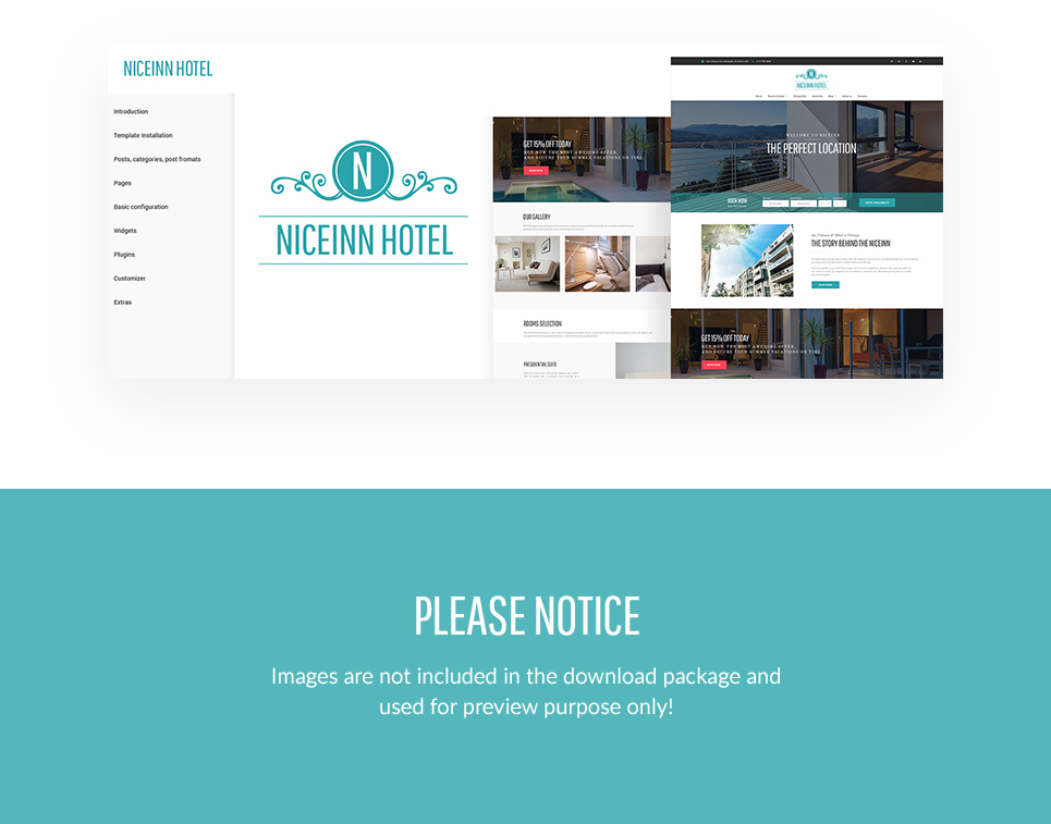 small hotel responsive wordpress theme