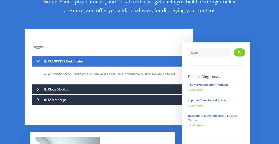 веб-хостинг wordpress тема