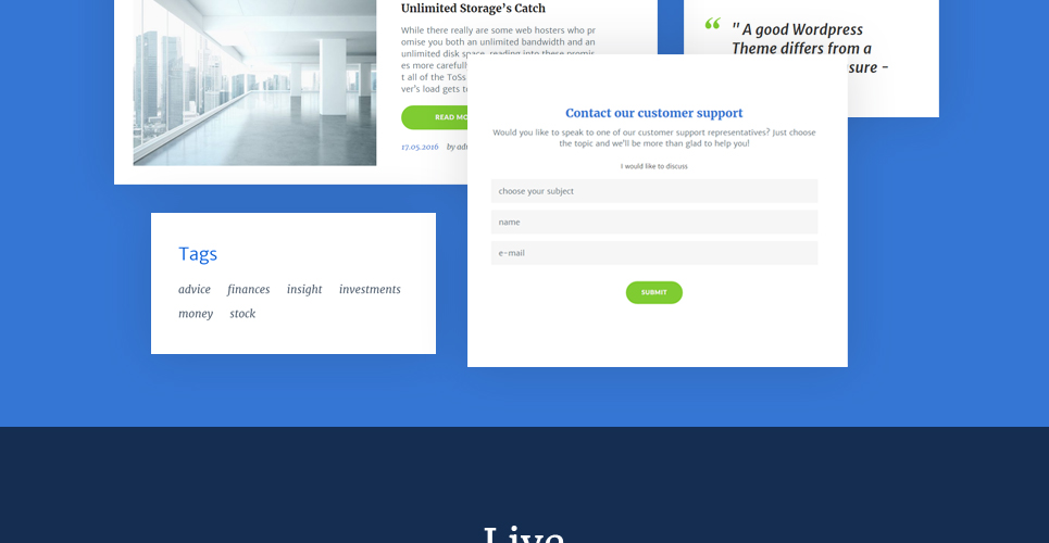 веб-хостинг wordpress тема