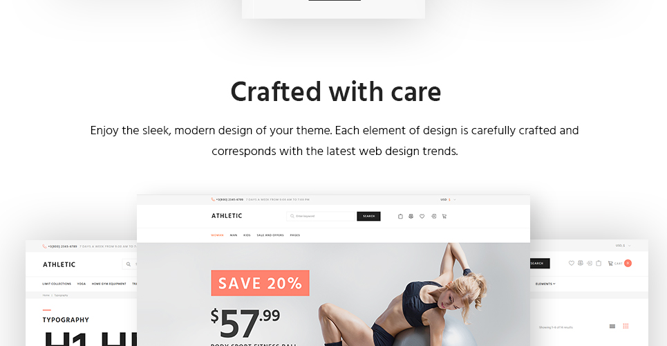 тема спортивного магазина woocommerce