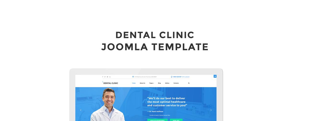 стоматология отзывчивый шаблон joomla