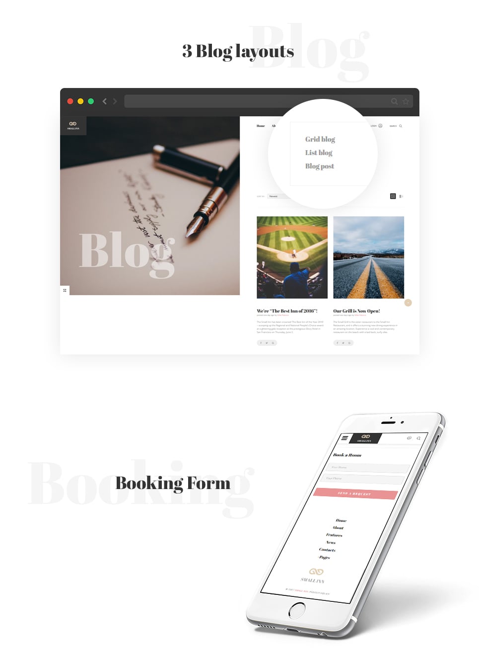 отель многостраничный чистый шаблон сайта bootstrap html5