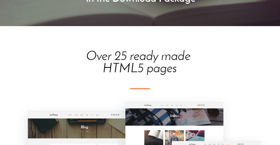 писатель многостраничный творческий html шаблон сайта