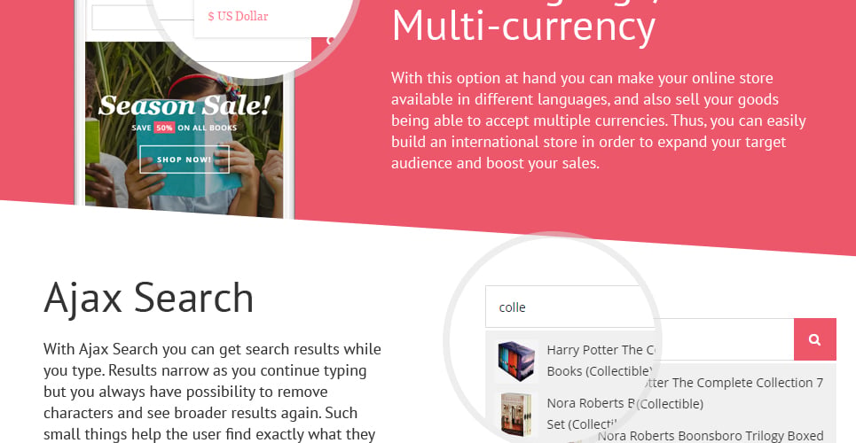 книги отзывчивый шаблон opencart