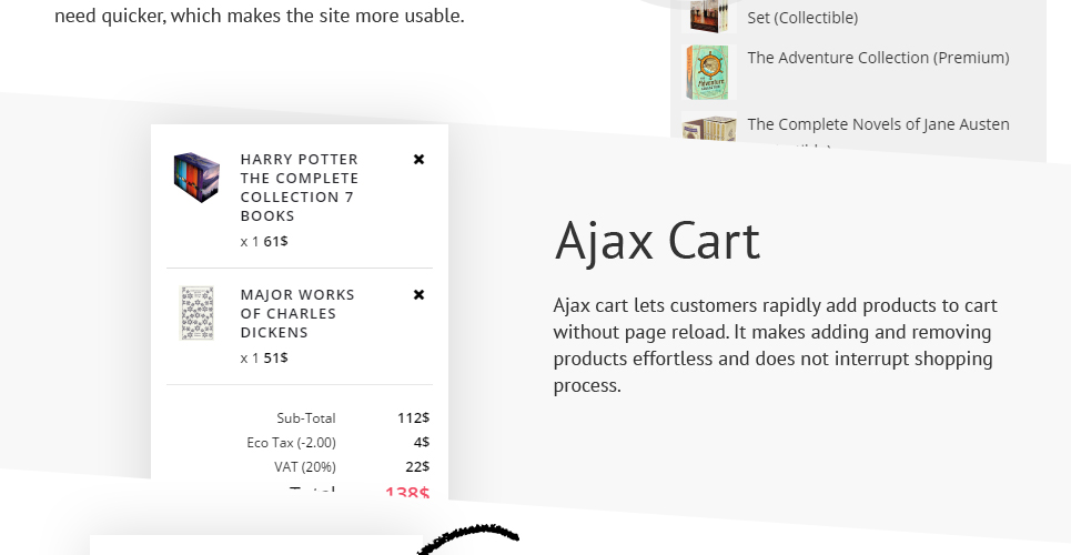 книги отзывчивый шаблон opencart