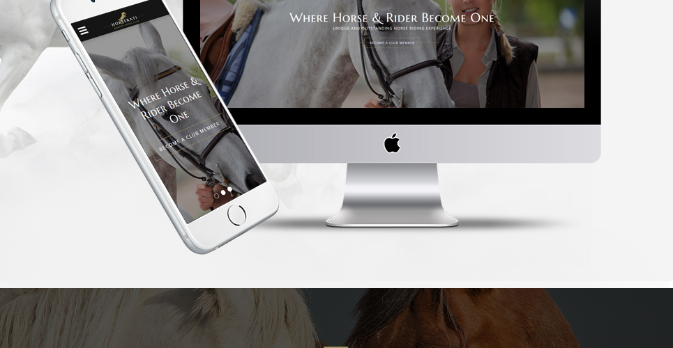 шаблон многостраничного сайта horse club