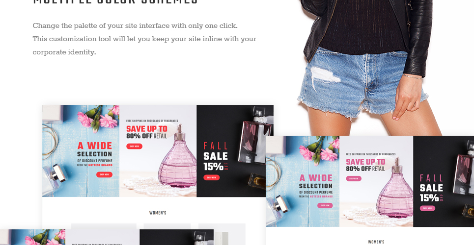 парфюмерный интернет-магазин prestashop theme
