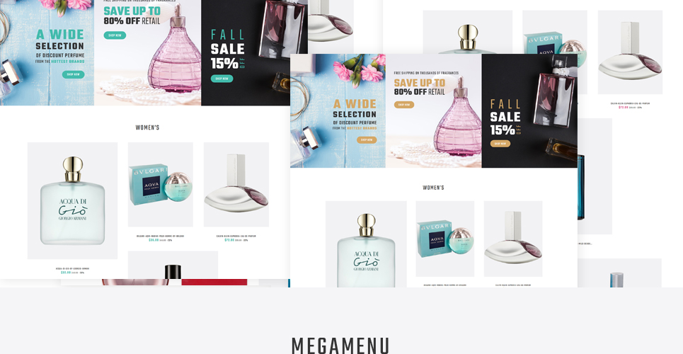 парфюмерный интернет-магазин prestashop theme