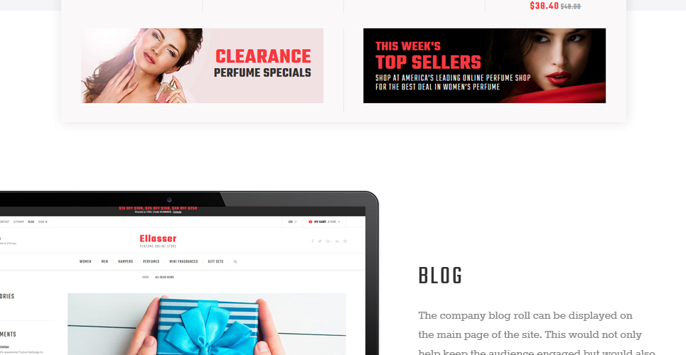 парфюмерный интернет-магазин prestashop theme
