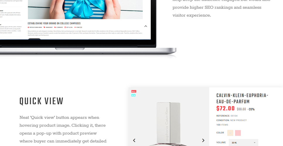 парфюмерный интернет-магазин prestashop theme