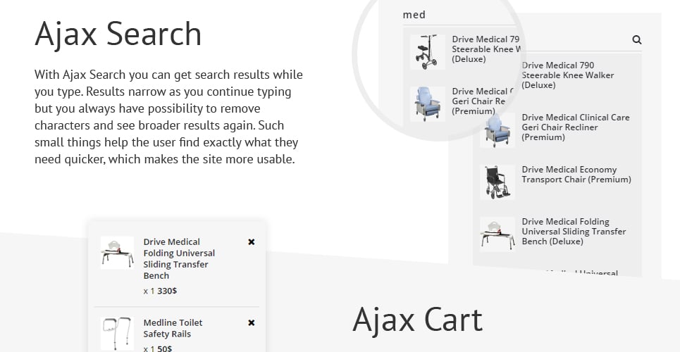 шаблон opencart магазина медицинского оборудования