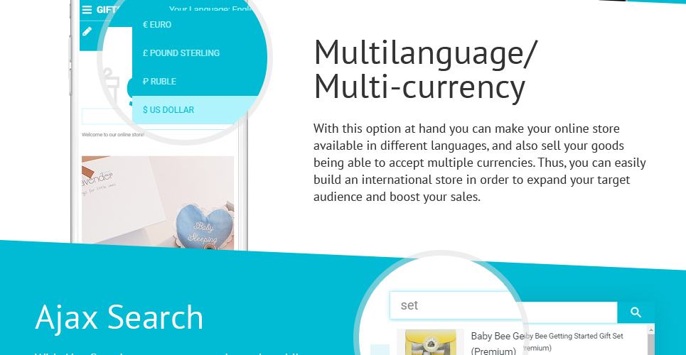 шаблон подарочного магазина opencart