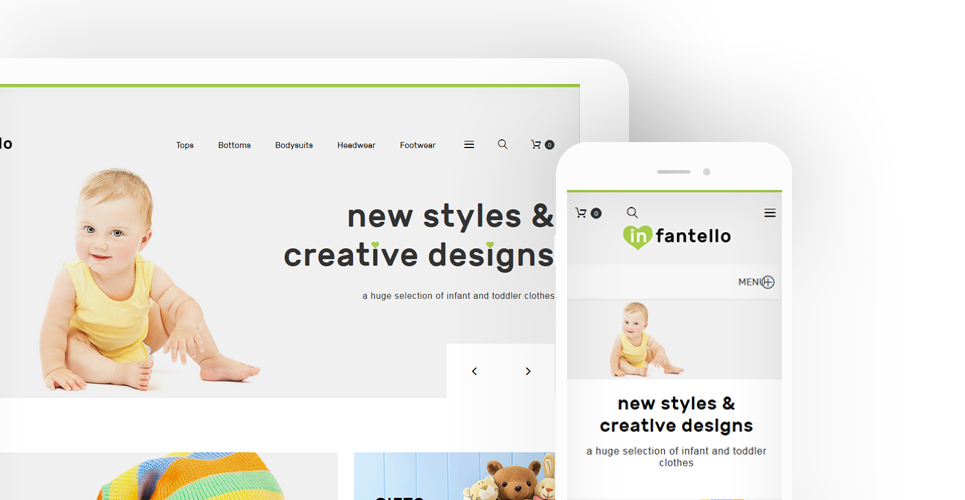 магазин детской одежды prestashop тема