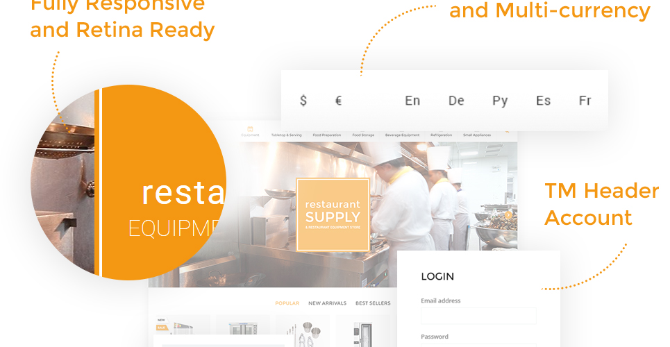 ресторанное оборудование и посуда prestashop тема