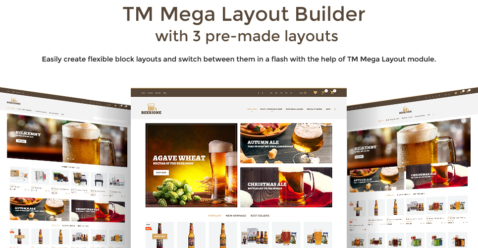 магазин пивоваренного оборудования prestashop тема