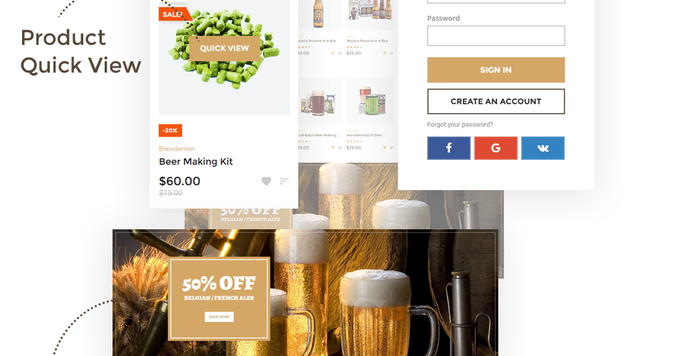магазин пивоваренного оборудования prestashop тема