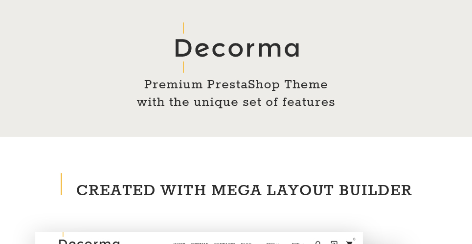 дизайн интерьера prestashop theme
