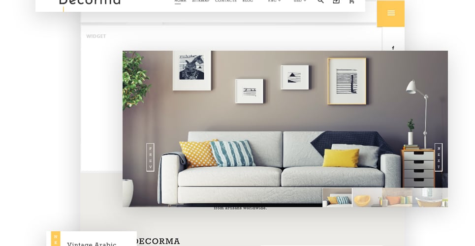 дизайн интерьера prestashop theme