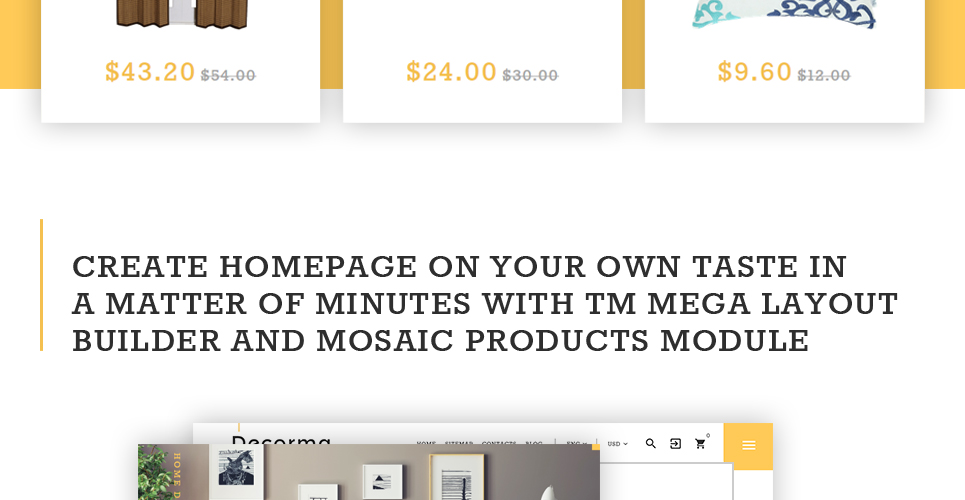 дизайн интерьера prestashop theme