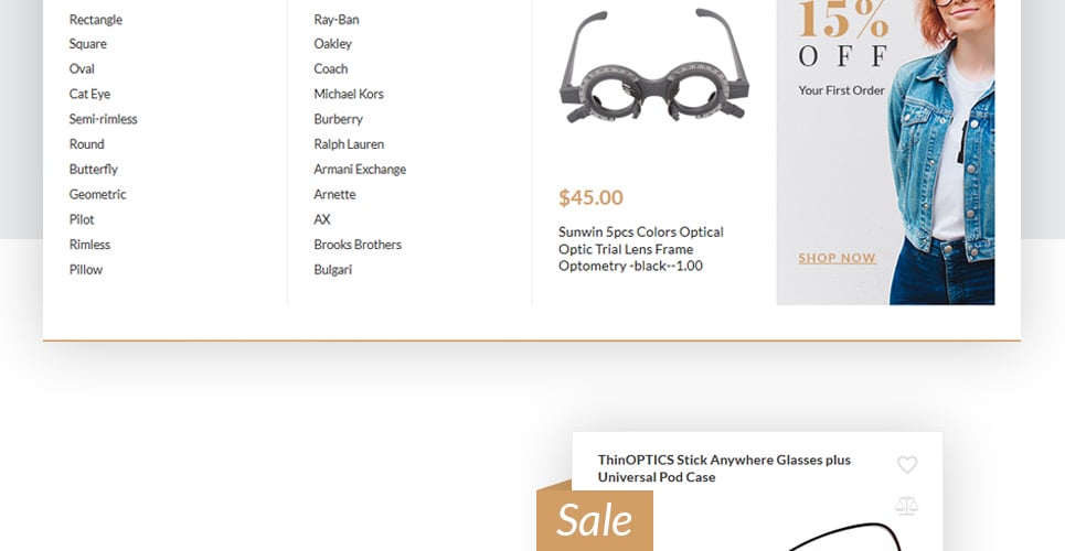 оптика и оптометрия тема magento