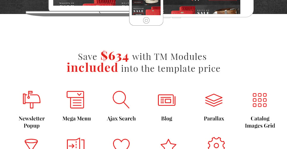 кожаные изделия и аксессуары magento theme
