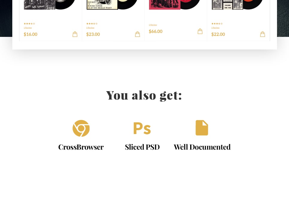 виниловые и аудиопродукты magento theme