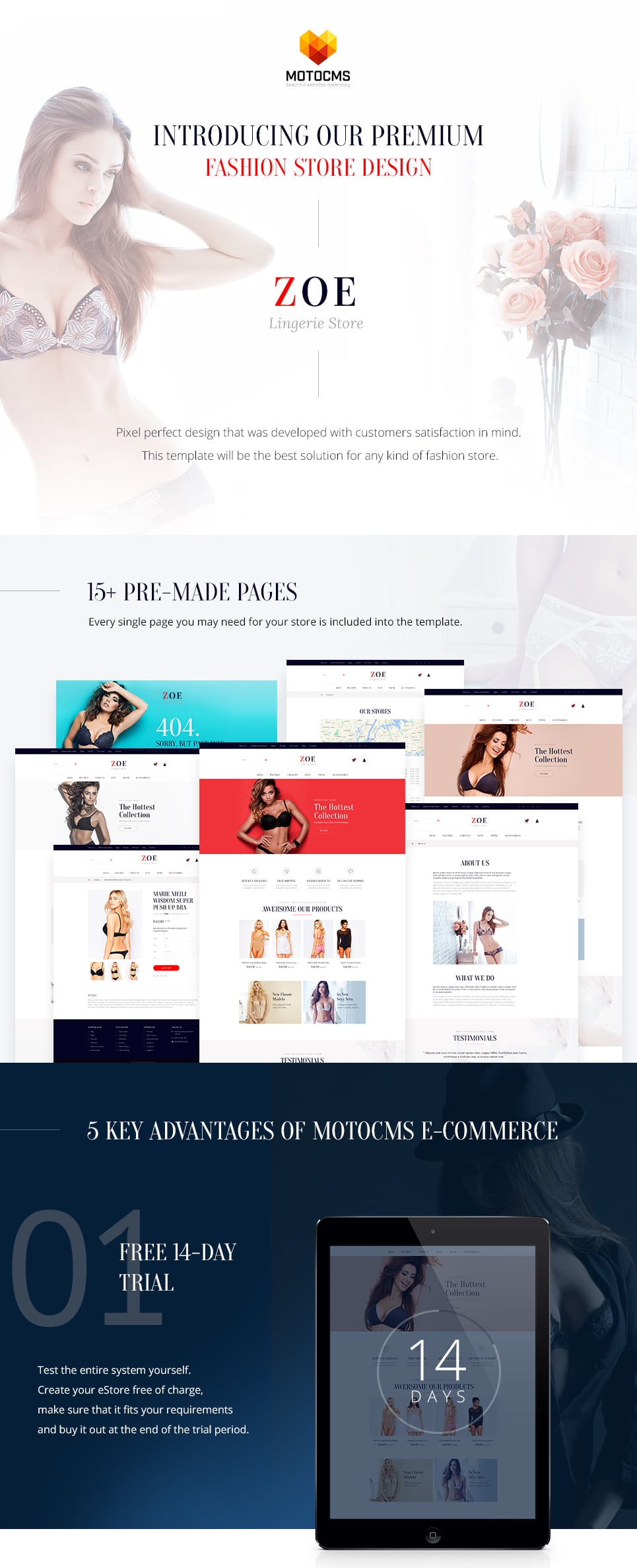 zoe fashion отзывчивый шаблон электронной коммерции motocms