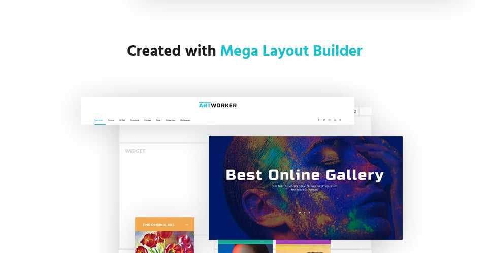 онлайн галерея и портфолио художников тема prestashop
