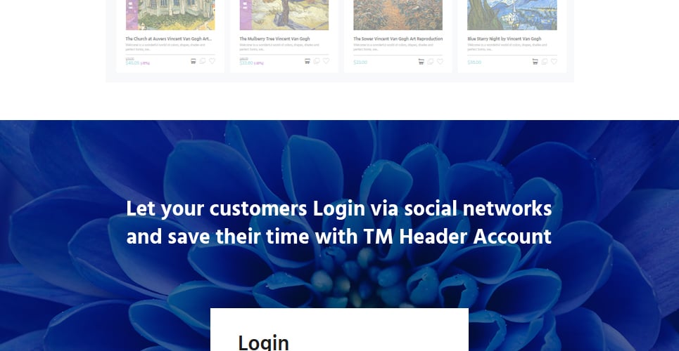 онлайн галерея и портфолио художников тема prestashop