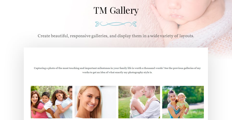 семейный фотограф и портфолио wordpress тема