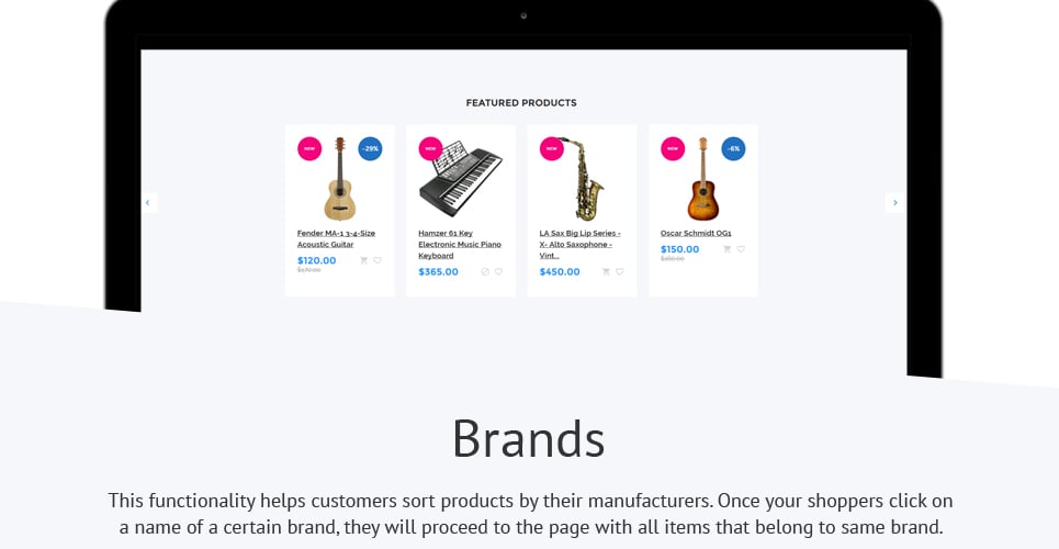 тема аудио-и музыкального магазина shopify