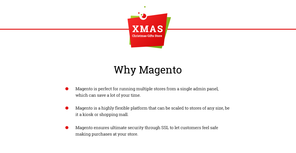магазин рождественских подарков отзывчивая тема magento