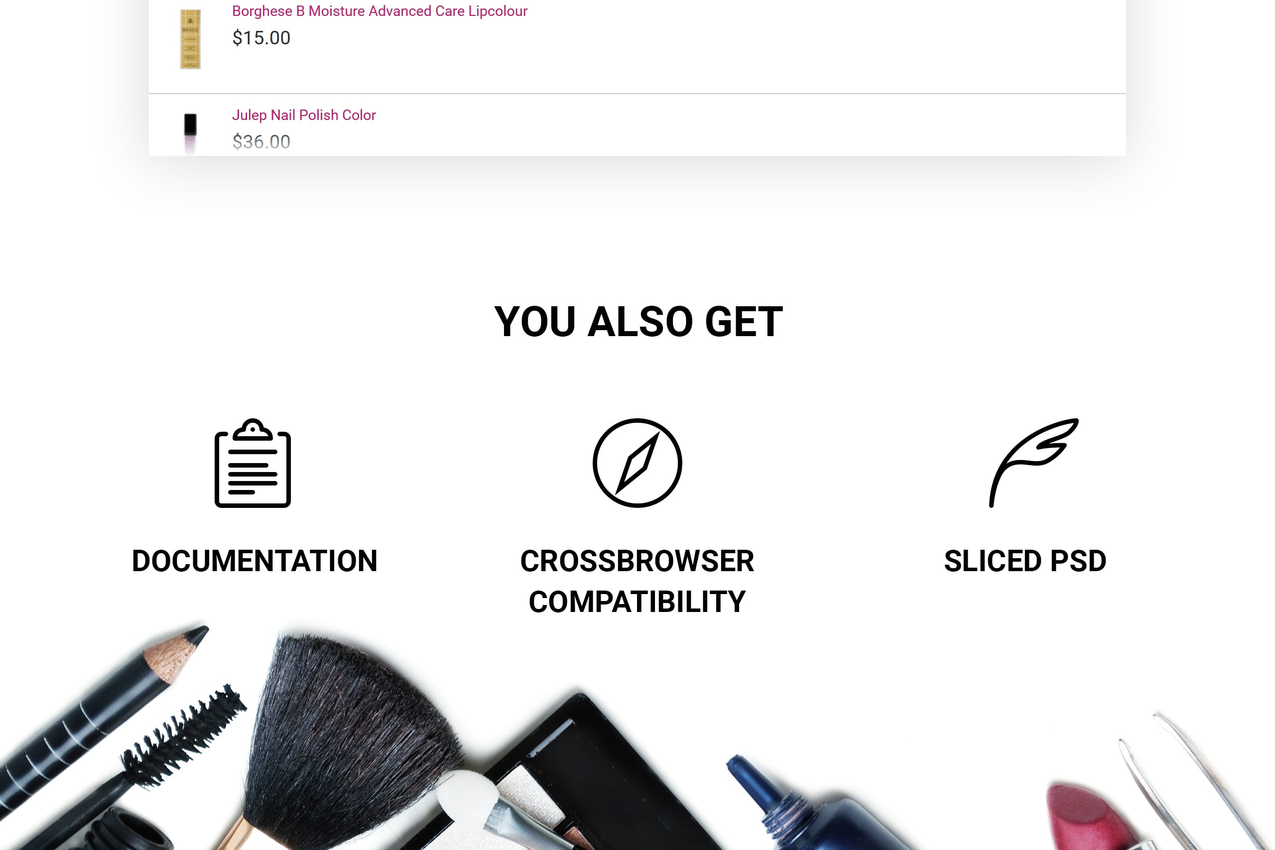 магазин косметики magento theme