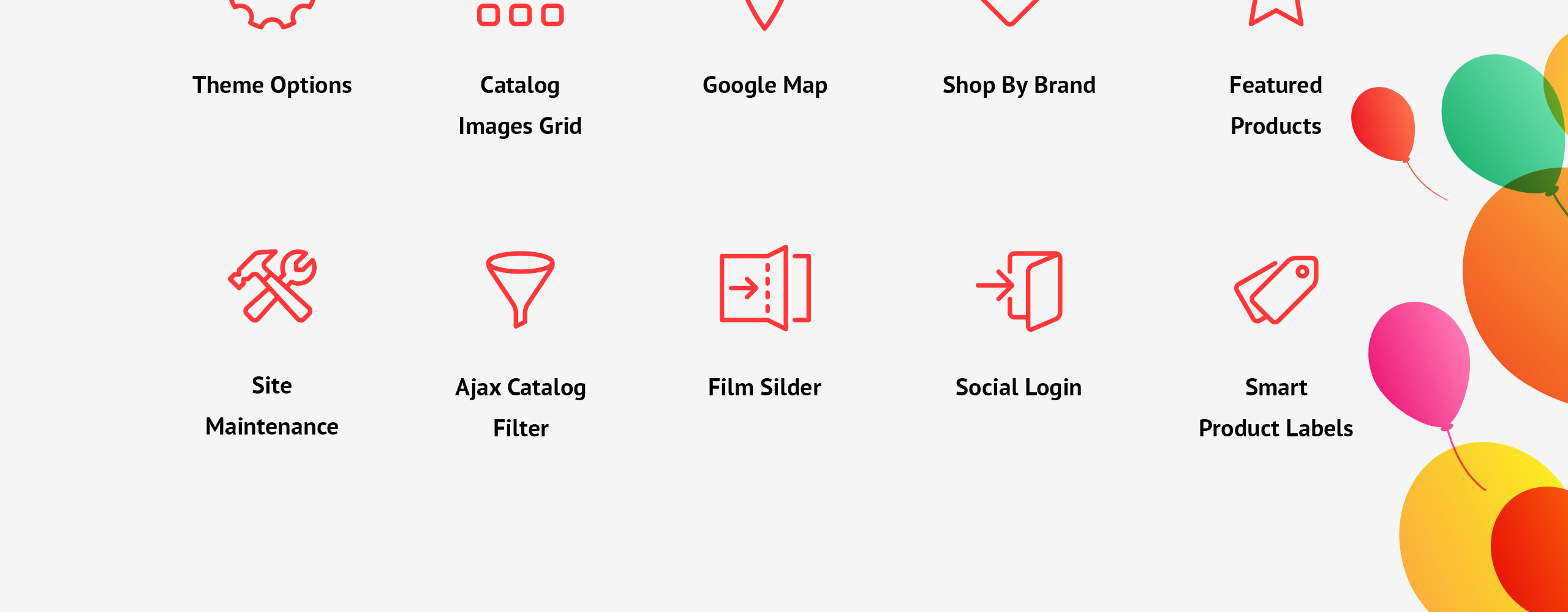 party supplies magento theme