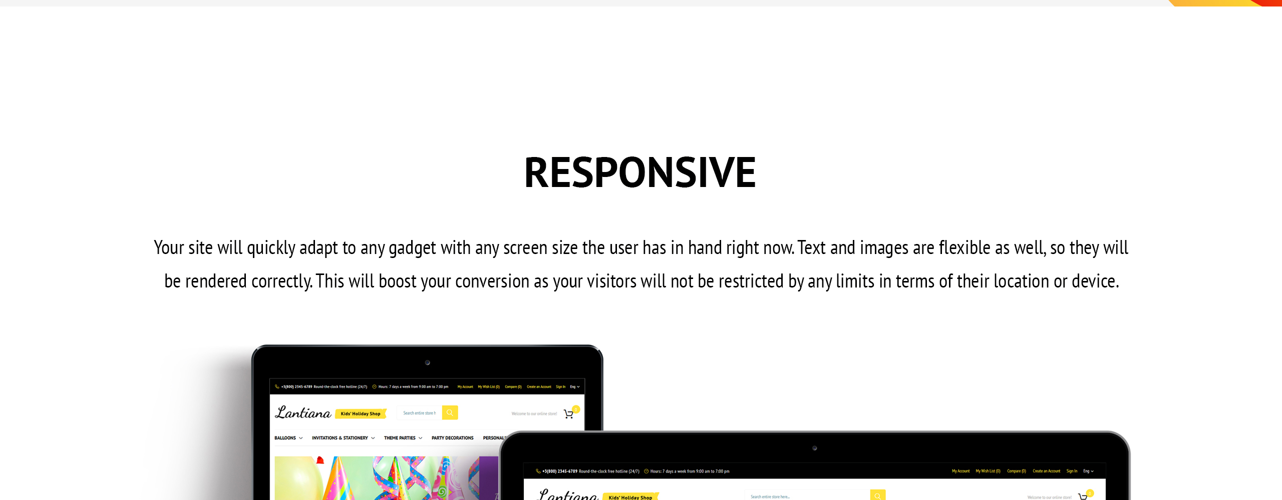 party supplies magento theme