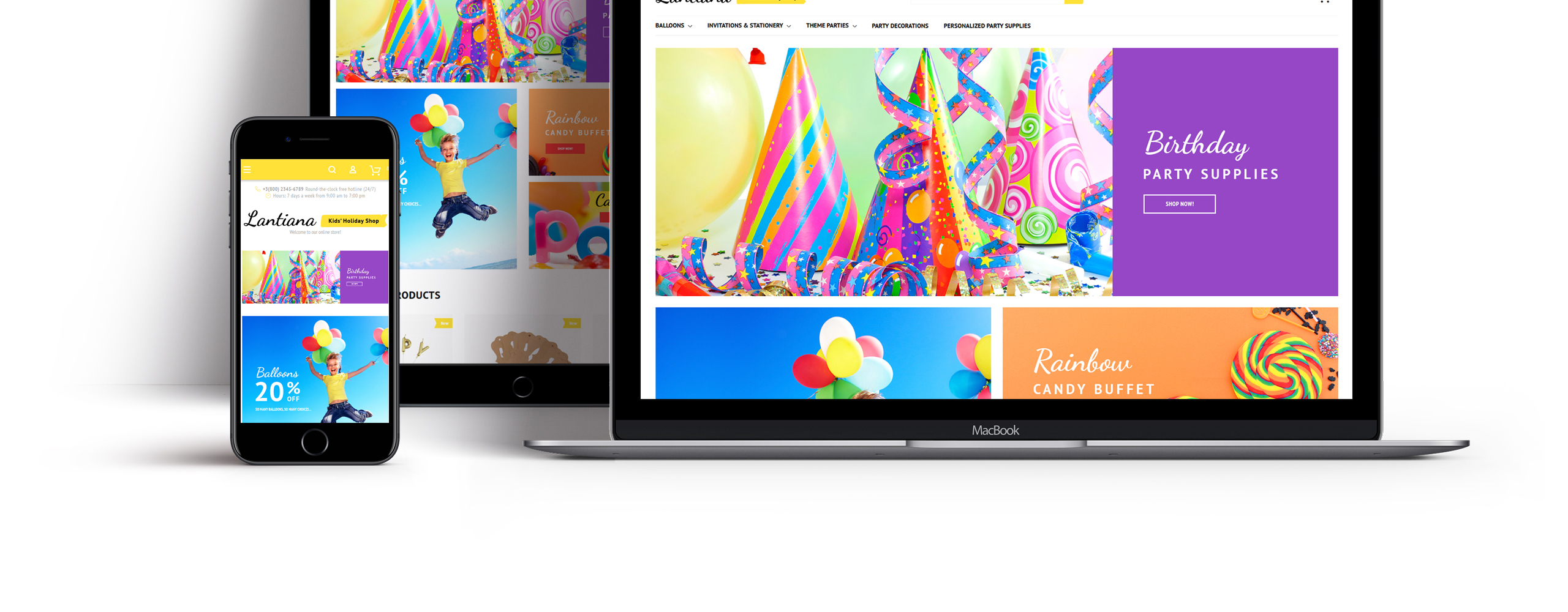party supplies magento theme