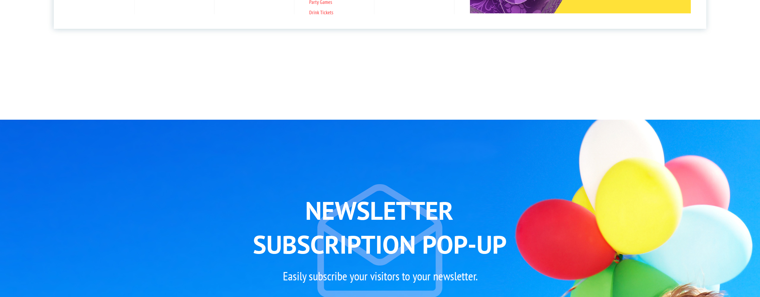 party supplies magento theme