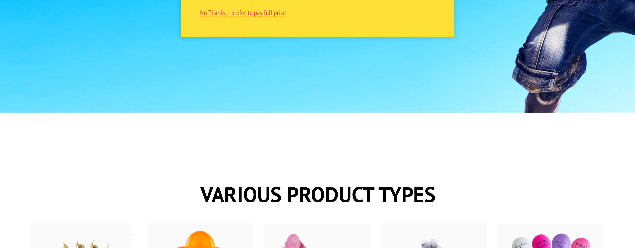 party supplies magento theme