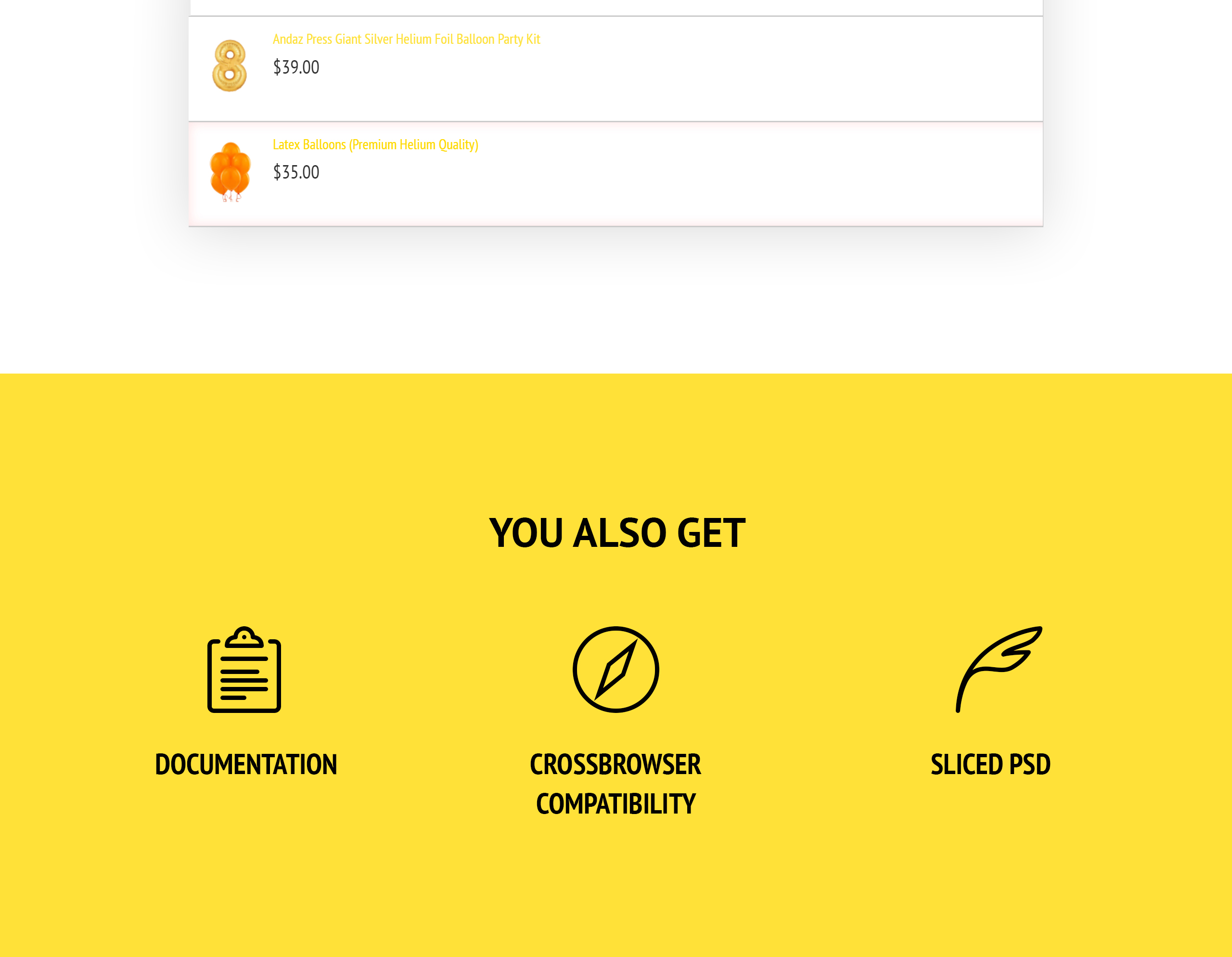 party supplies magento theme
