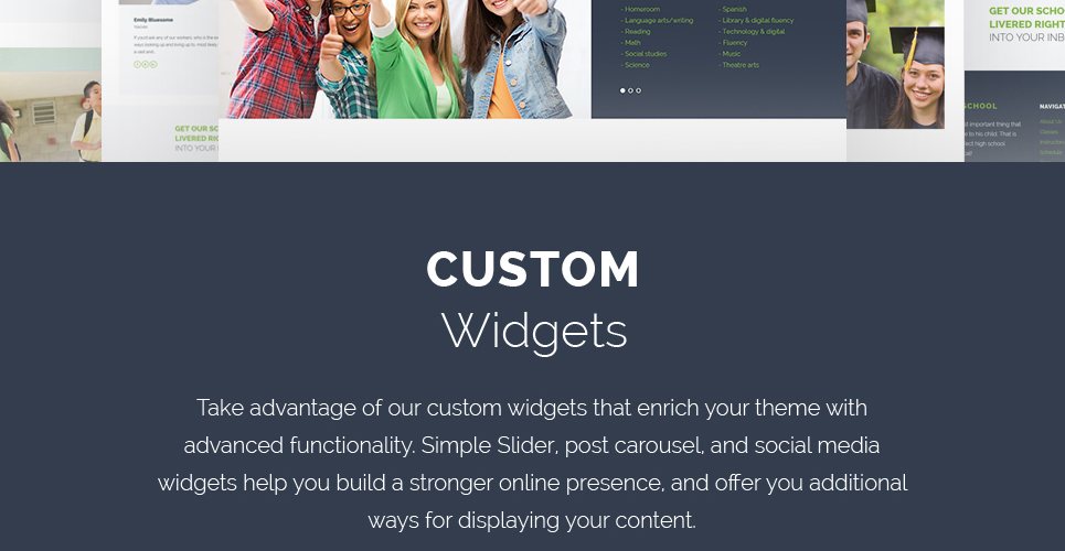 high school education отзывчивая тема wordpress