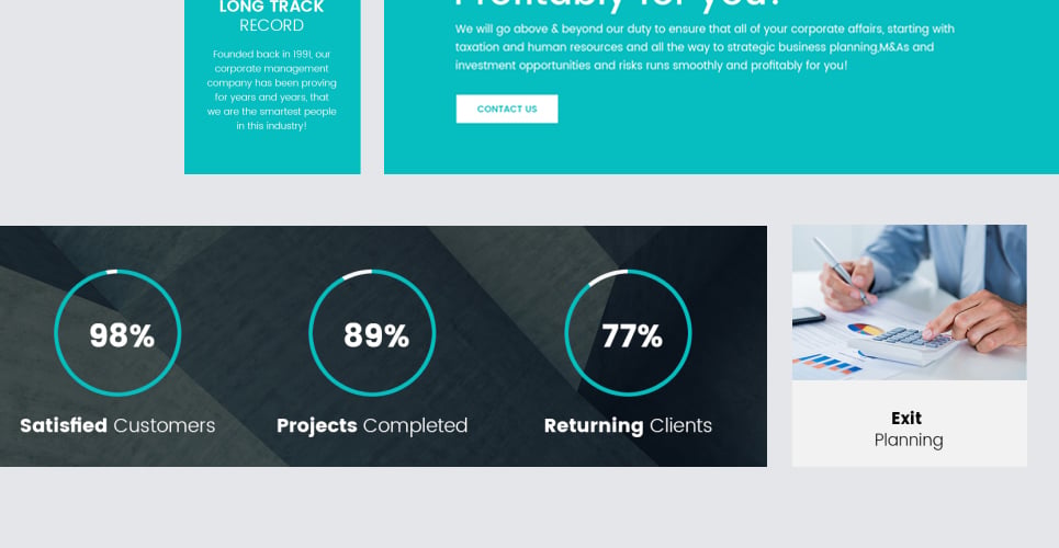 корпоративная и деловая тема wordpress