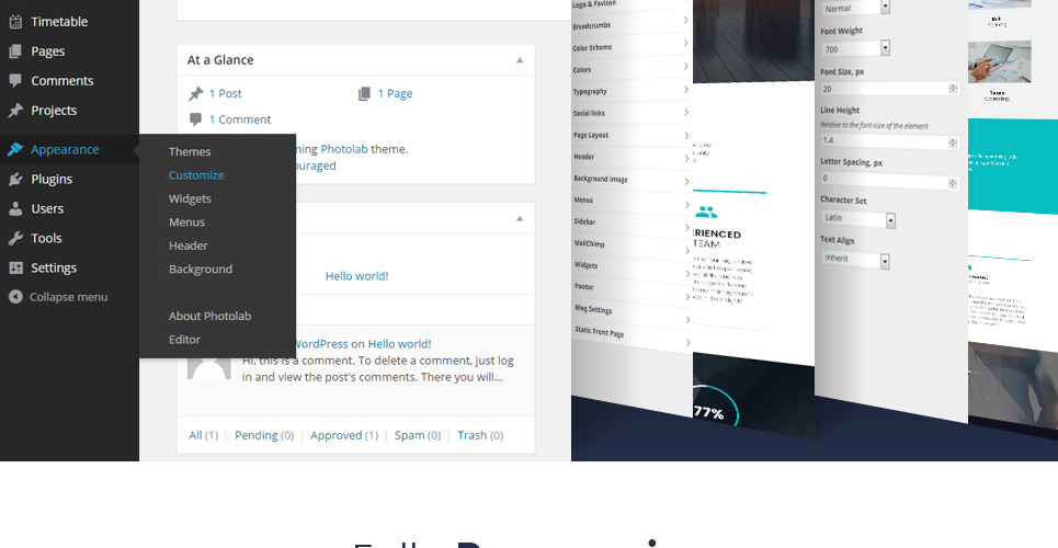 корпоративная и деловая тема wordpress