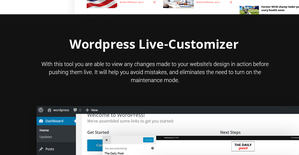 медиа и последние новости wordpress тема