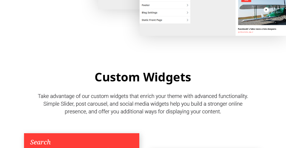 медиа и последние новости wordpress тема